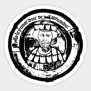 Rollo as depicted in the 13th century Sticker